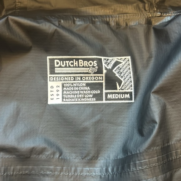 ✌️Tan Dutch Bros wind breaker/rain coat - Picture 10 of 10